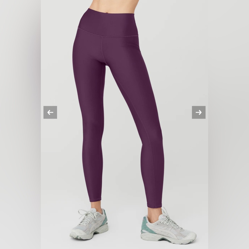 Alo yoga High-Waist Airlift Legging in DARK PLUM.
